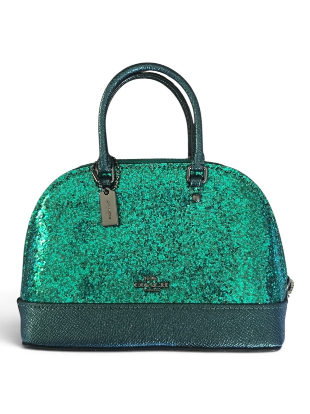 Coach Wizard of Oz Emerald Glitter Micro Mini Sierra Satchel